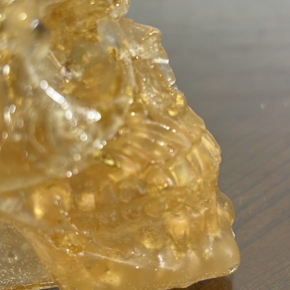 RESIN EPOXY with Gold Flakes Planter/ash tray Pen Holder. - Picture 16 of 16